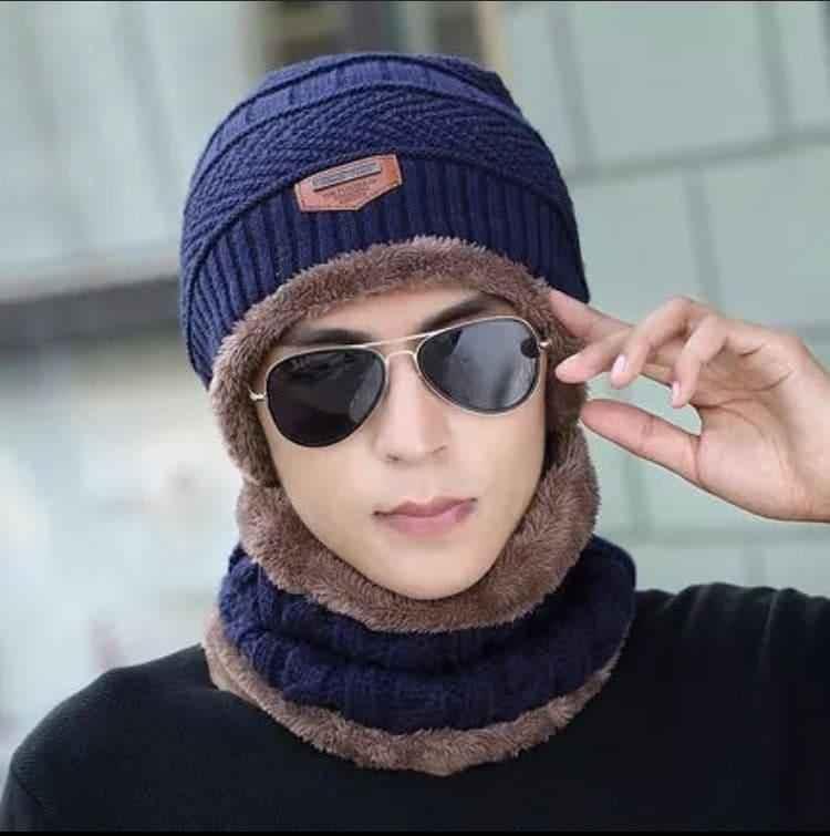 Winter Cap and Neck Muffler Set for Cold Weather Fashion
