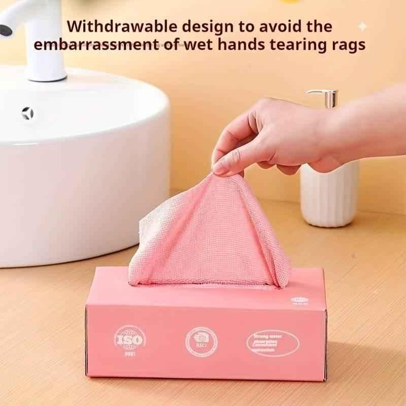 Reusable Microfiber Kitchen Cleaning Towels - Absorbent Dishcloths - Pack of 20 Pcs