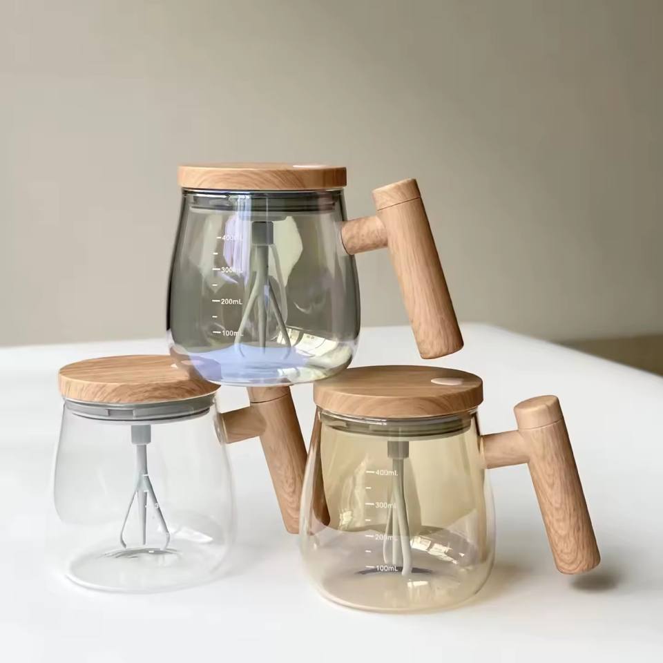 Electric Self-Stirring Coffee Cup – 400ML Automatic Mixing Mug