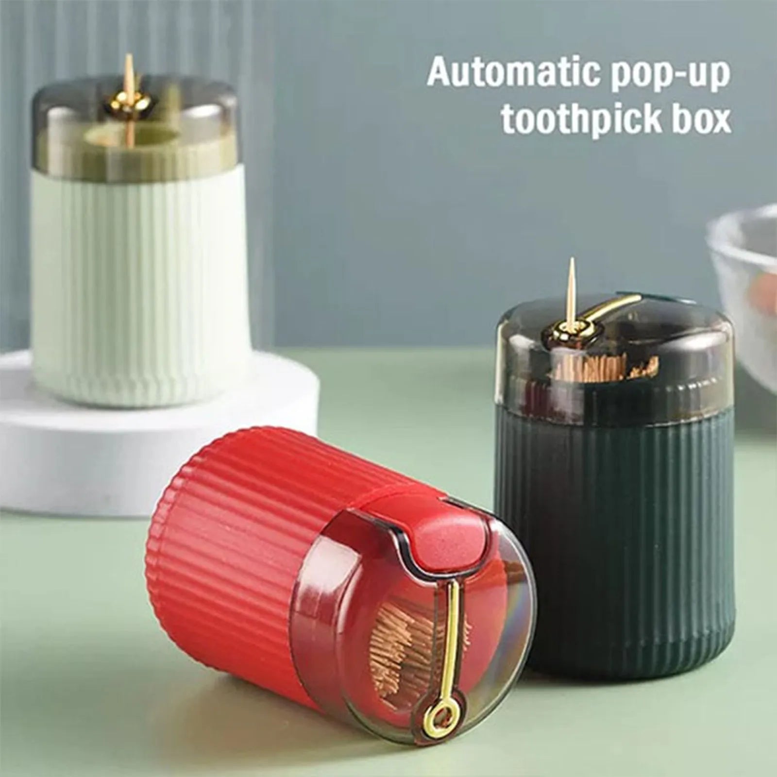 Automatic Toothpick Dispenser Pop-Up Holder