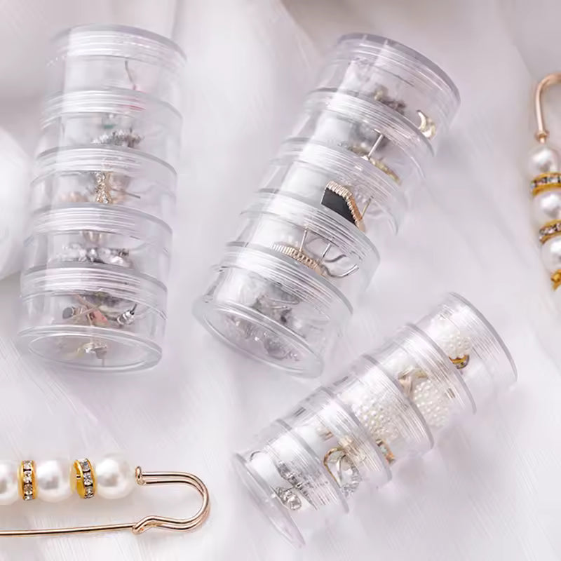 5 Layer Jewelry Storage Box Clear Organizer