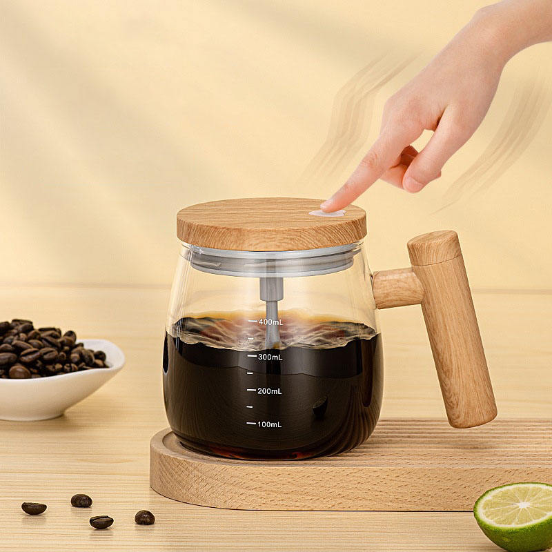 Electric Self-Stirring Coffee Cup – 400ML Automatic Mixing Mug